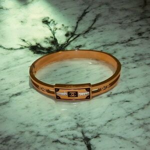 Gold Designer Bangle Bracelet